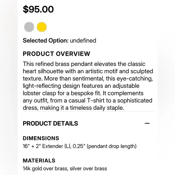 Authentic Coach Heart Shaped Gold Pendant Necklace New with tags $95 Retail. - Picture 5 of 5